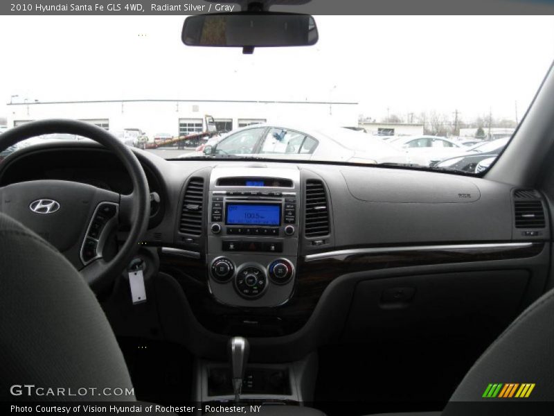 Radiant Silver / Gray 2010 Hyundai Santa Fe GLS 4WD