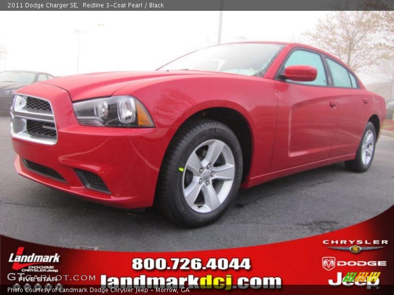 Redline 3-Coat Pearl / Black 2011 Dodge Charger SE