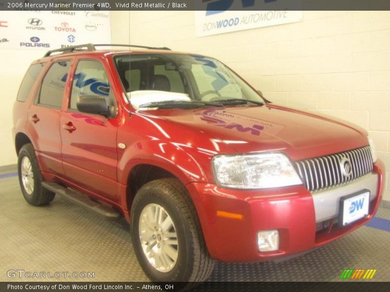 Vivid Red Metallic / Black 2006 Mercury Mariner Premier 4WD