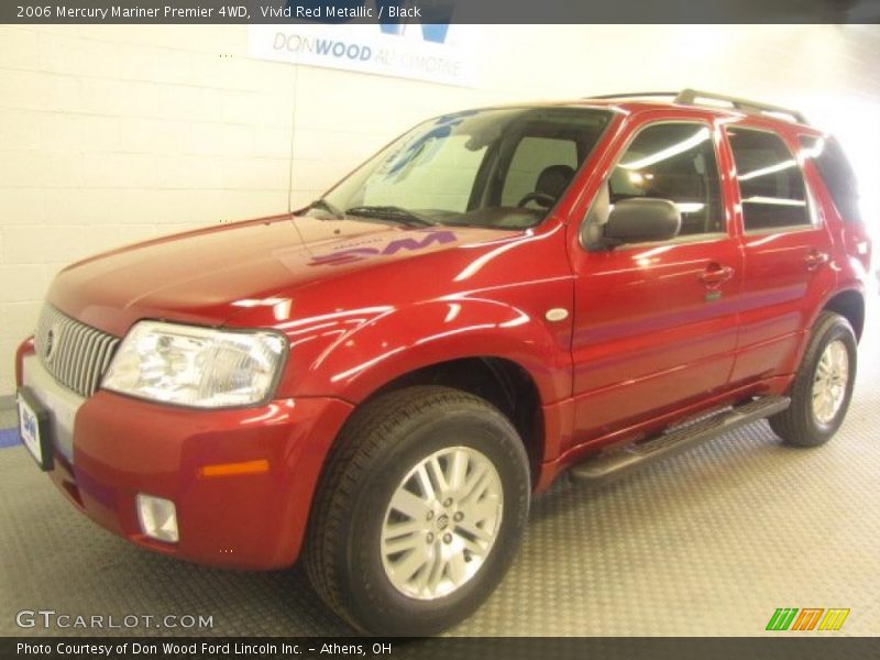 Vivid Red Metallic / Black 2006 Mercury Mariner Premier 4WD
