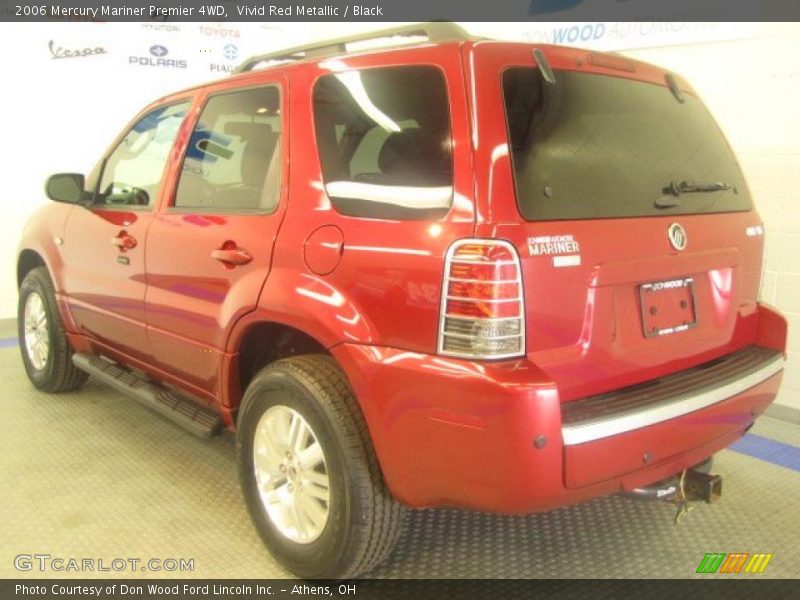 Vivid Red Metallic / Black 2006 Mercury Mariner Premier 4WD