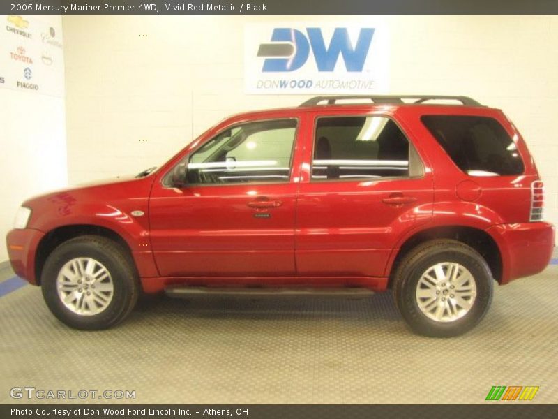 Vivid Red Metallic / Black 2006 Mercury Mariner Premier 4WD