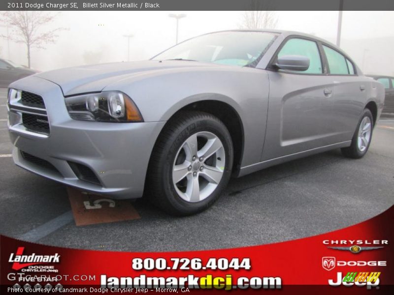 Billett Silver Metallic / Black 2011 Dodge Charger SE