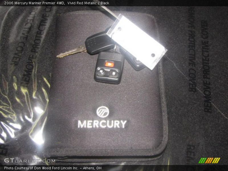 Vivid Red Metallic / Black 2006 Mercury Mariner Premier 4WD