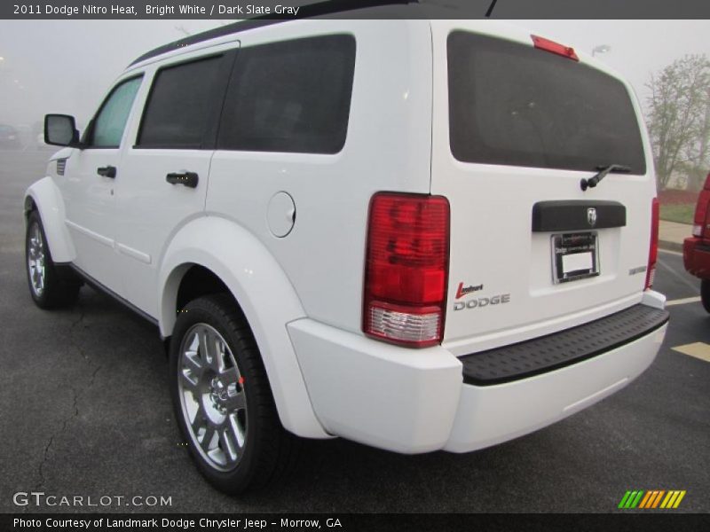 Bright White / Dark Slate Gray 2011 Dodge Nitro Heat