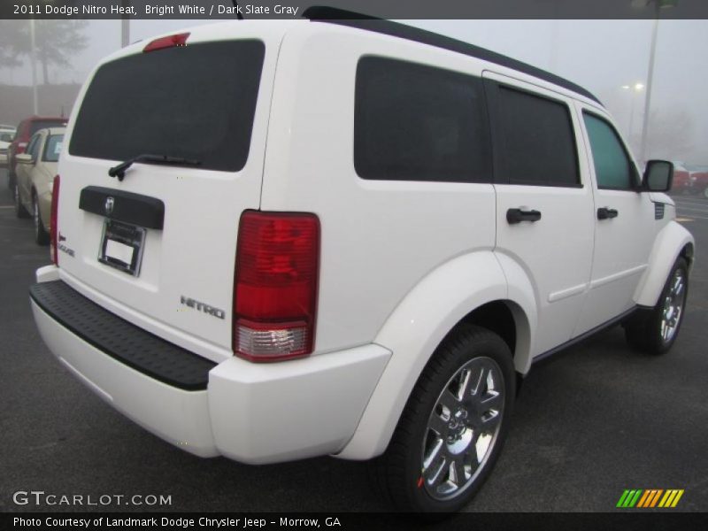 Bright White / Dark Slate Gray 2011 Dodge Nitro Heat