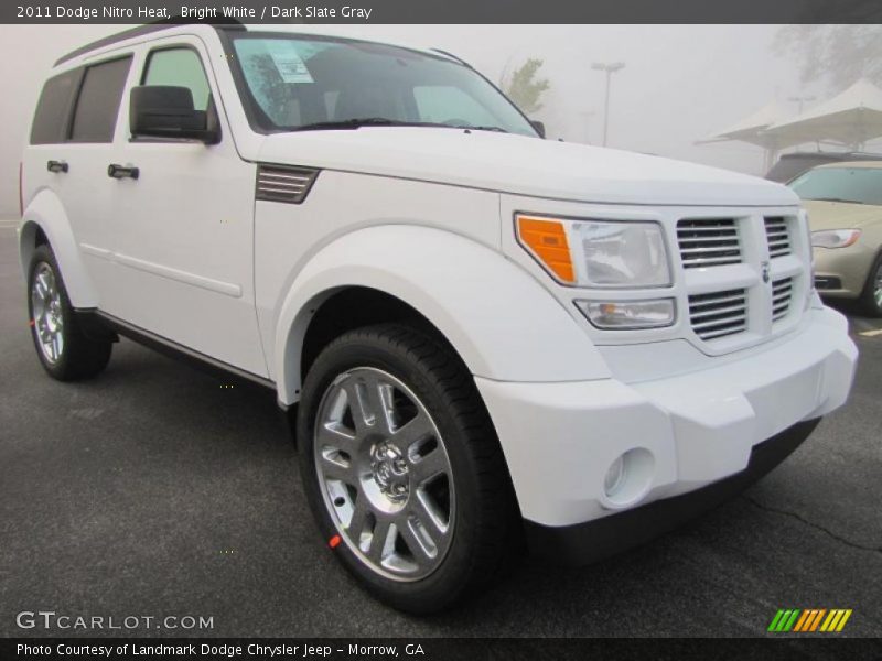 Bright White / Dark Slate Gray 2011 Dodge Nitro Heat