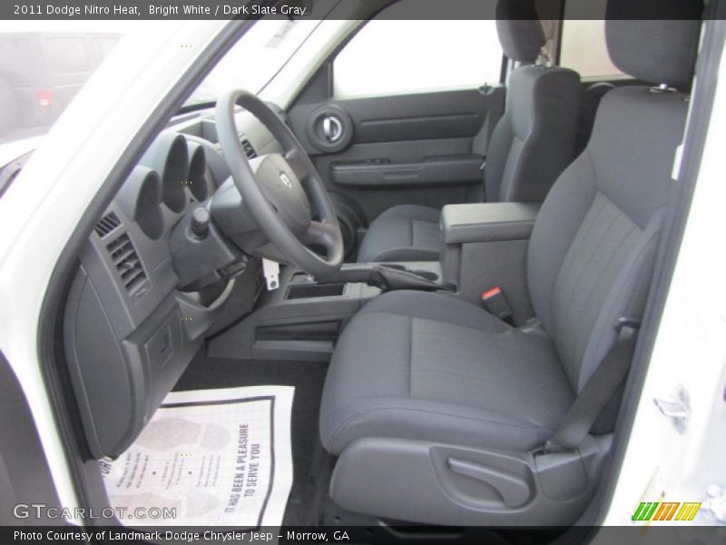 Bright White / Dark Slate Gray 2011 Dodge Nitro Heat