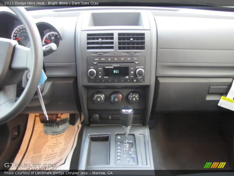 Bright White / Dark Slate Gray 2011 Dodge Nitro Heat