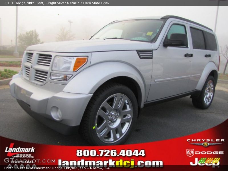 Bright Silver Metallic / Dark Slate Gray 2011 Dodge Nitro Heat