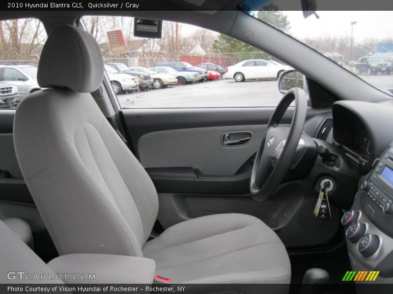 Quicksilver / Gray 2010 Hyundai Elantra GLS