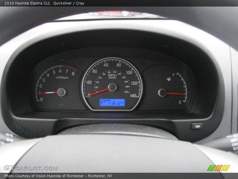 Quicksilver / Gray 2010 Hyundai Elantra GLS