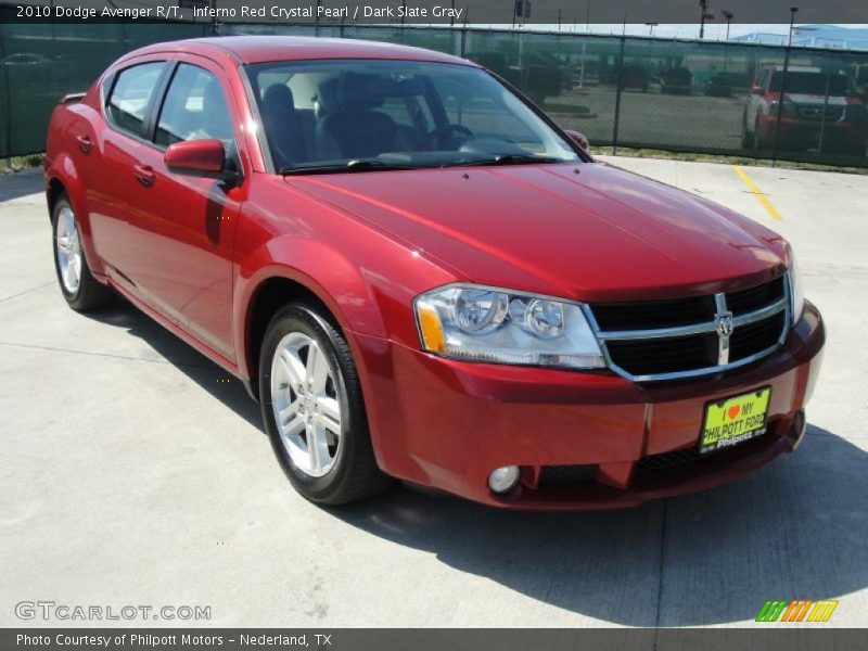 Inferno Red Crystal Pearl / Dark Slate Gray 2010 Dodge Avenger R/T