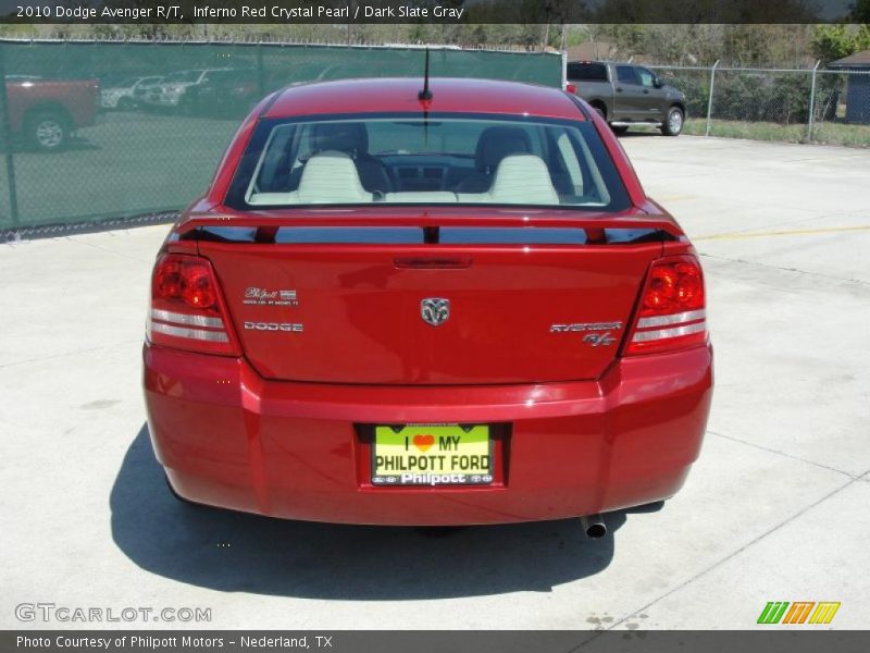 Inferno Red Crystal Pearl / Dark Slate Gray 2010 Dodge Avenger R/T