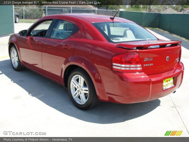 Inferno Red Crystal Pearl / Dark Slate Gray 2010 Dodge Avenger R/T