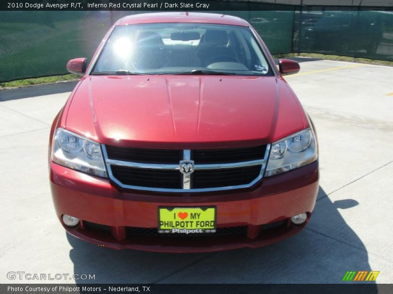 Inferno Red Crystal Pearl / Dark Slate Gray 2010 Dodge Avenger R/T