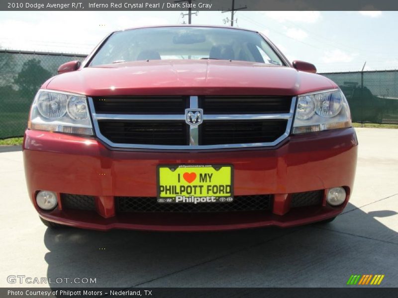 Inferno Red Crystal Pearl / Dark Slate Gray 2010 Dodge Avenger R/T