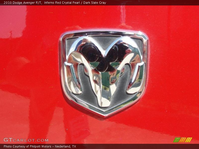 Inferno Red Crystal Pearl / Dark Slate Gray 2010 Dodge Avenger R/T
