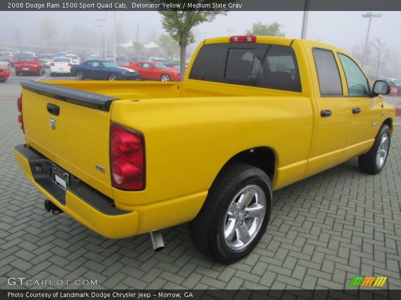 Detonator Yellow / Medium Slate Gray 2008 Dodge Ram 1500 Sport Quad Cab