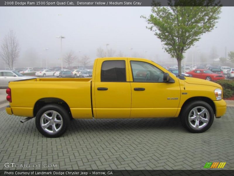 Detonator Yellow / Medium Slate Gray 2008 Dodge Ram 1500 Sport Quad Cab