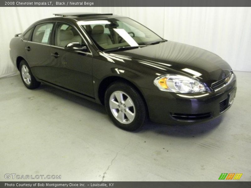 Black / Neutral Beige 2008 Chevrolet Impala LT