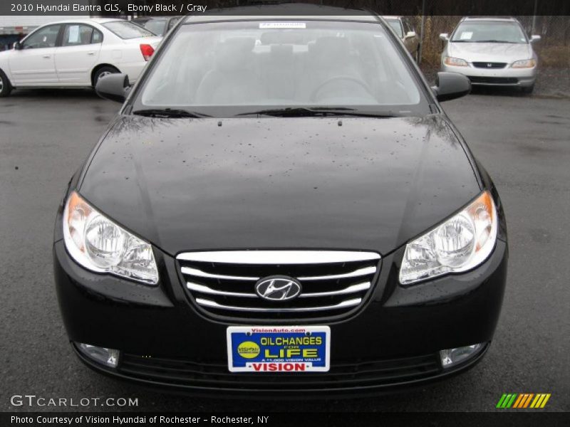 Ebony Black / Gray 2010 Hyundai Elantra GLS