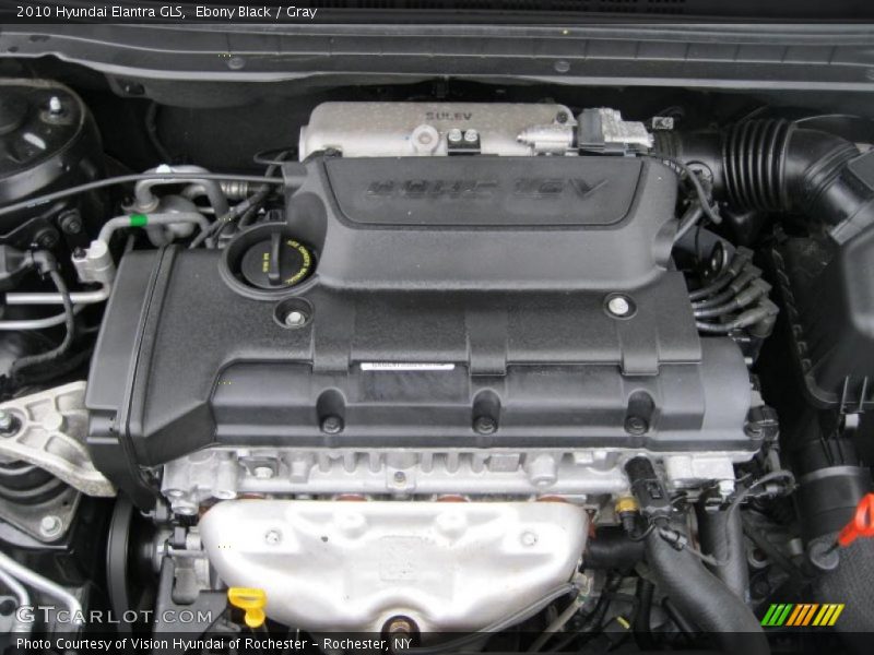 Ebony Black / Gray 2010 Hyundai Elantra GLS