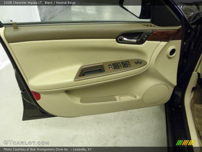 Black / Neutral Beige 2008 Chevrolet Impala LT