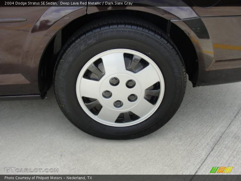 Deep Lava Red Metallic / Dark Slate Gray 2004 Dodge Stratus SE Sedan
