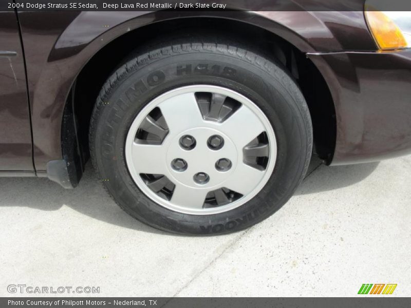 Deep Lava Red Metallic / Dark Slate Gray 2004 Dodge Stratus SE Sedan