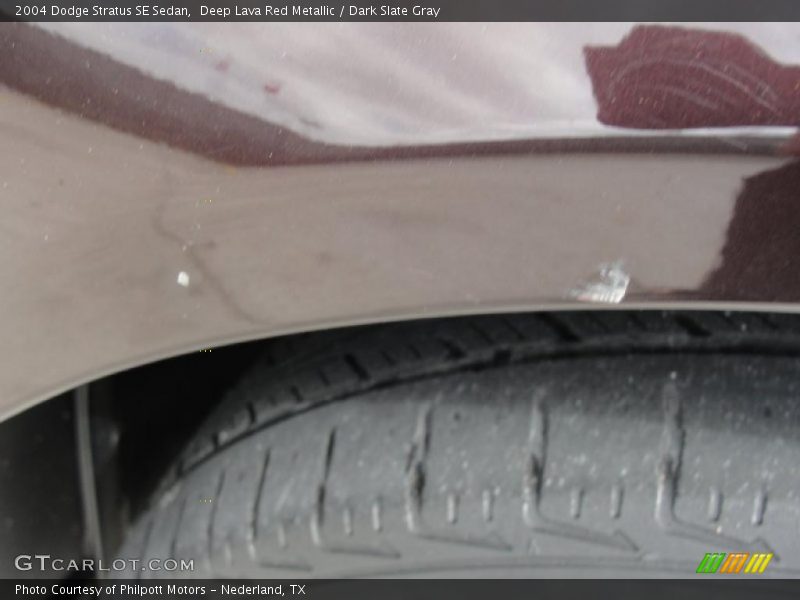 Deep Lava Red Metallic / Dark Slate Gray 2004 Dodge Stratus SE Sedan