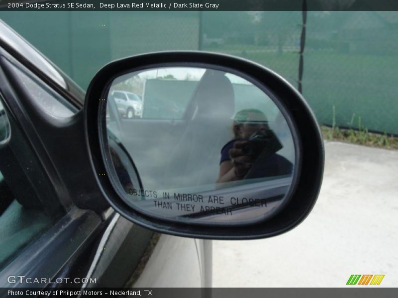 Deep Lava Red Metallic / Dark Slate Gray 2004 Dodge Stratus SE Sedan