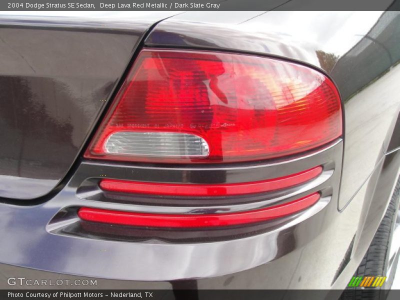 Deep Lava Red Metallic / Dark Slate Gray 2004 Dodge Stratus SE Sedan