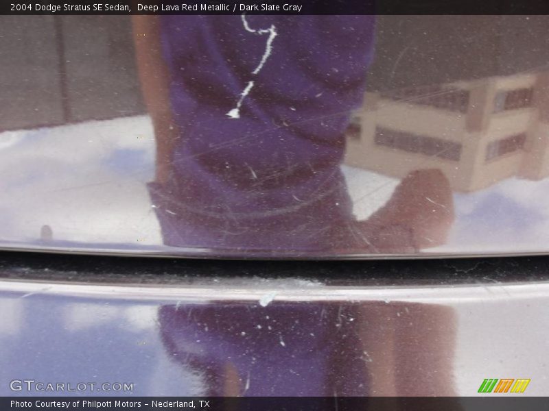 Deep Lava Red Metallic / Dark Slate Gray 2004 Dodge Stratus SE Sedan