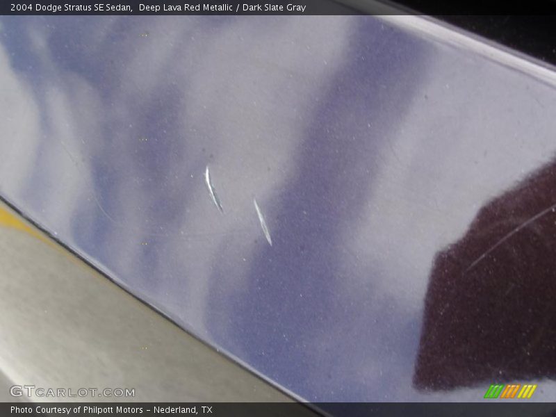 Deep Lava Red Metallic / Dark Slate Gray 2004 Dodge Stratus SE Sedan