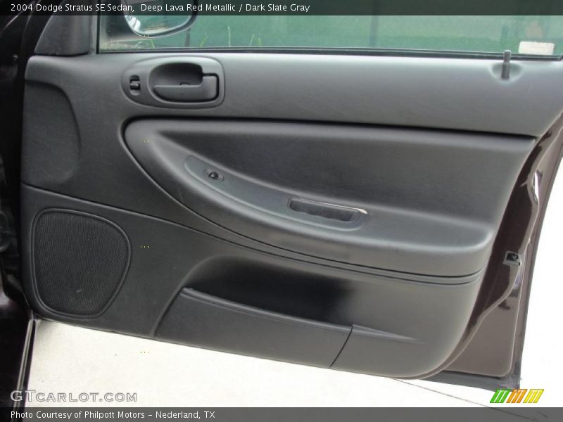 Deep Lava Red Metallic / Dark Slate Gray 2004 Dodge Stratus SE Sedan
