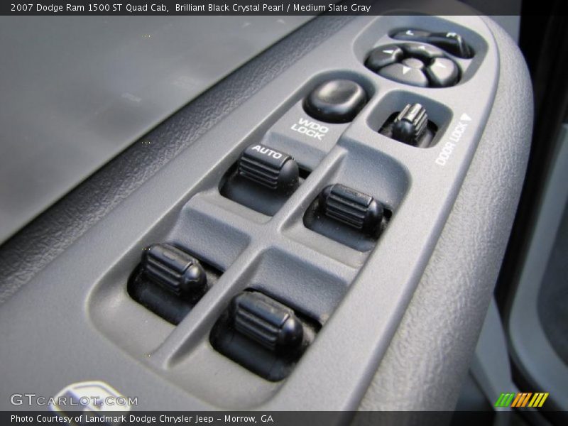Brilliant Black Crystal Pearl / Medium Slate Gray 2007 Dodge Ram 1500 ST Quad Cab