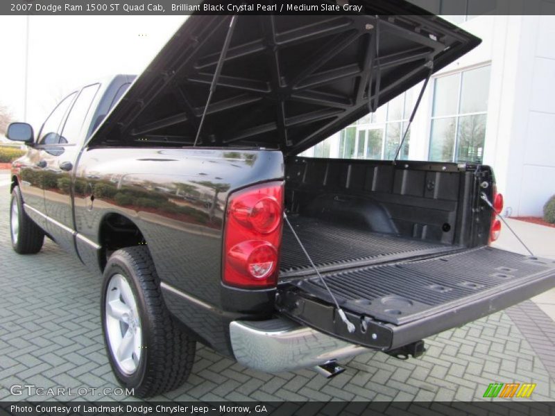 Brilliant Black Crystal Pearl / Medium Slate Gray 2007 Dodge Ram 1500 ST Quad Cab