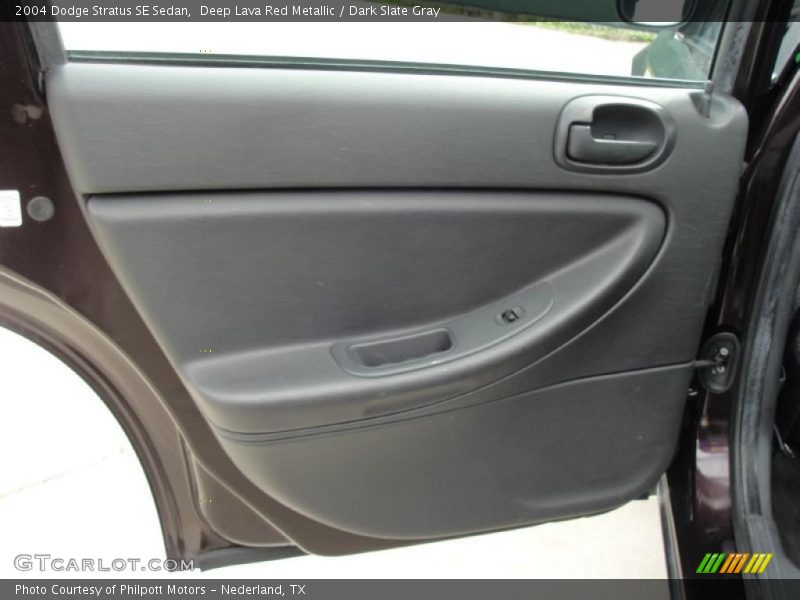 Deep Lava Red Metallic / Dark Slate Gray 2004 Dodge Stratus SE Sedan
