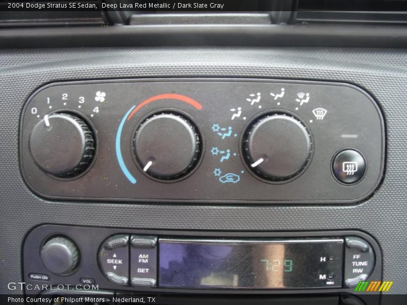 Controls of 2004 Stratus SE Sedan