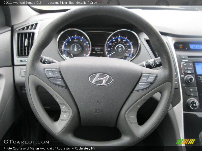 Iridescent Silver Blue Metallic / Gray 2011 Hyundai Sonata GLS