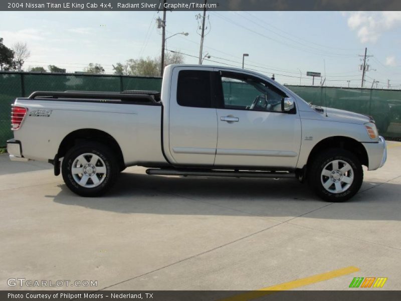 Radiant Silver / Graphite/Titanium 2004 Nissan Titan LE King Cab 4x4