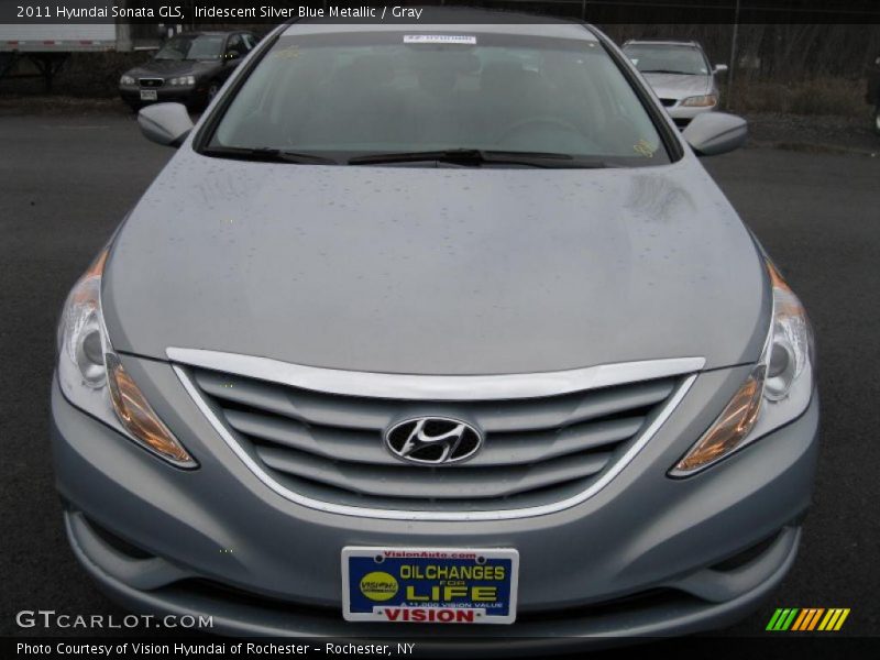Iridescent Silver Blue Metallic / Gray 2011 Hyundai Sonata GLS