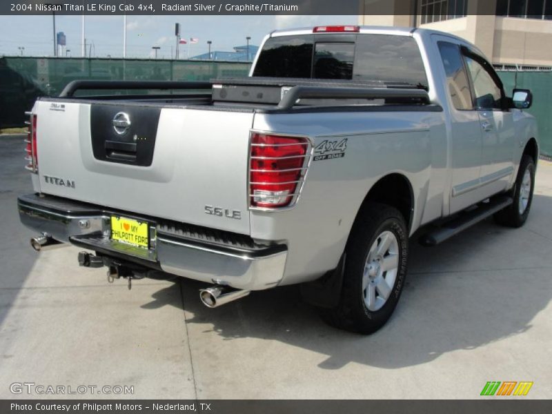 Radiant Silver / Graphite/Titanium 2004 Nissan Titan LE King Cab 4x4