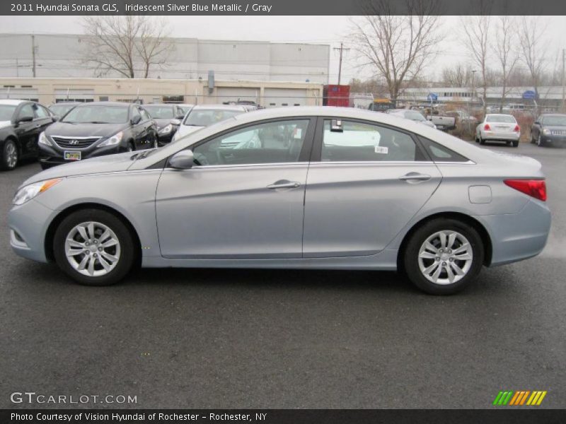 Iridescent Silver Blue Metallic / Gray 2011 Hyundai Sonata GLS