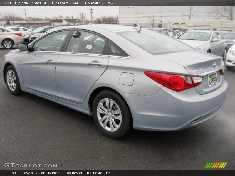 Iridescent Silver Blue Metallic / Gray 2011 Hyundai Sonata GLS