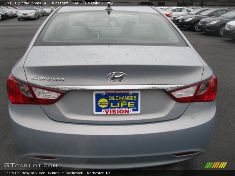 Iridescent Silver Blue Metallic / Gray 2011 Hyundai Sonata GLS