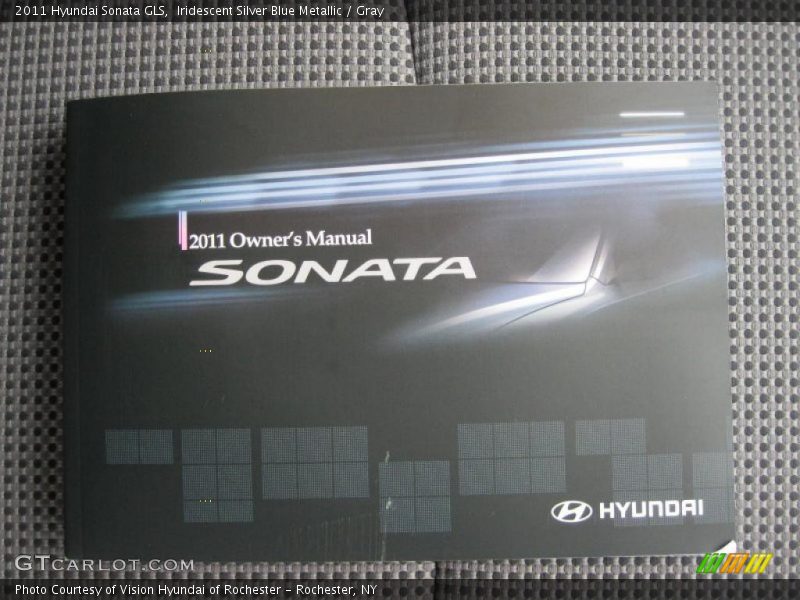 Iridescent Silver Blue Metallic / Gray 2011 Hyundai Sonata GLS