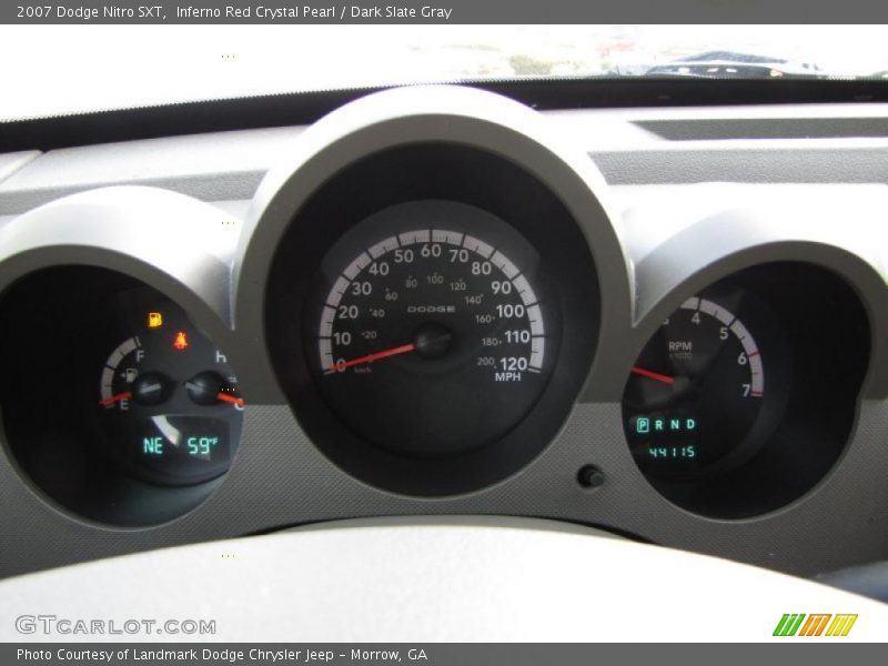 Inferno Red Crystal Pearl / Dark Slate Gray 2007 Dodge Nitro SXT