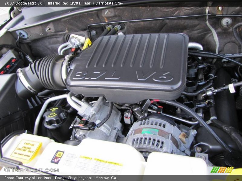 Inferno Red Crystal Pearl / Dark Slate Gray 2007 Dodge Nitro SXT